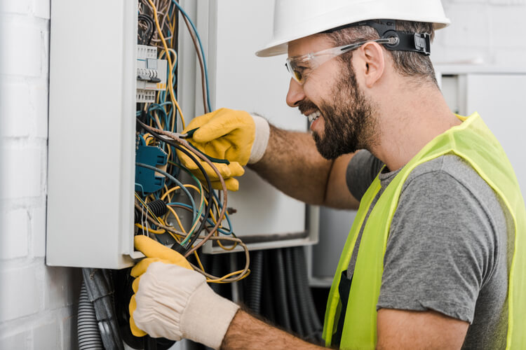 safety in workplace electrician working