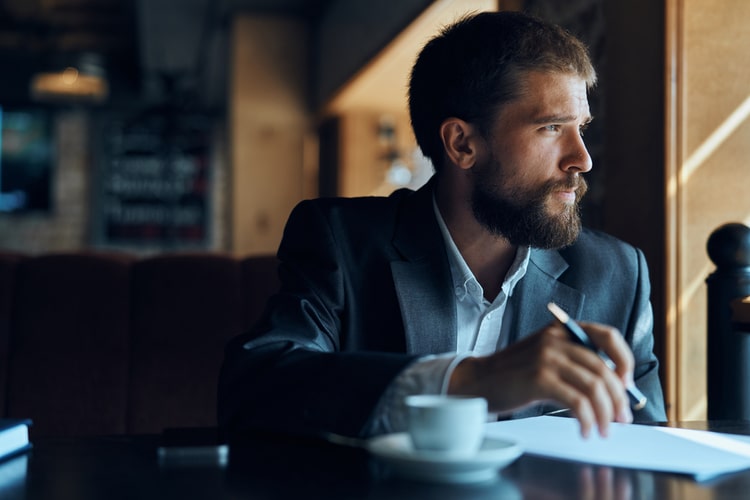 Tech savvy man improving business.